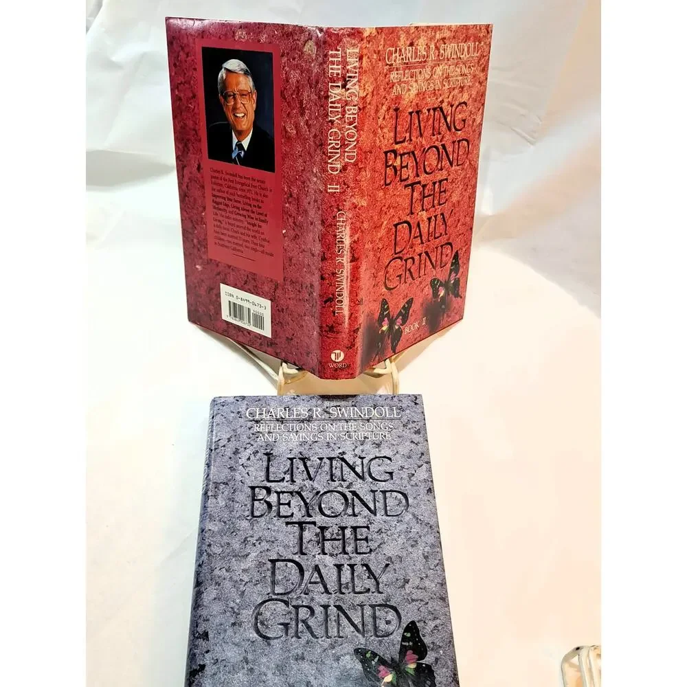 Living Beyond the Daily Grind by Charles Swindoll (1988 1st Ed. 2Vol. HC + DJ)